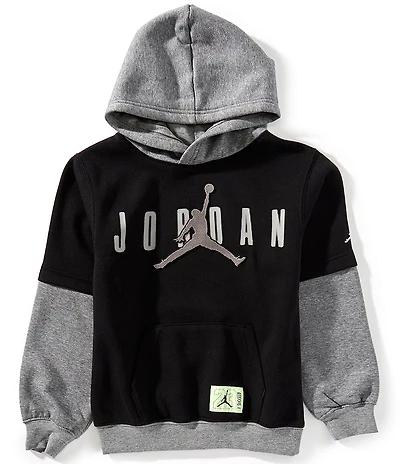 Jordan Big Boys Long-Sleeve Future Flight Fleece Hoodie