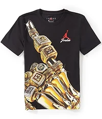 Jordan Big Boys Short Sleeve Skeleton Ring T-Shirt