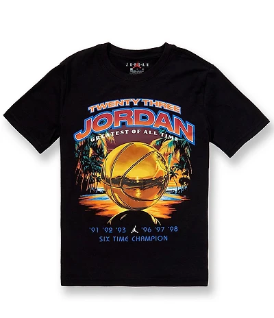 Jordan Big Boys Short-Sleeve Greatest of All Time Basketball T-Shirt