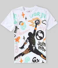 Jordan Big Boys Short-Sleeve World Tour Merch T-Shirt