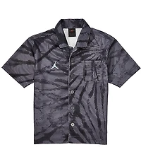 Jordan Big Boys Tie-Dye Mesh Woven Shirt