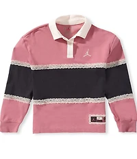 Jordan Big Girls Dri FIT She's An Allstar Rugby Sweatshirt