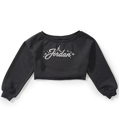 Jordan Big Girls Off the Shoulder Rebel Rose Fleece