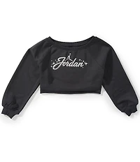 Jordan Big Girls Off the Shoulder Rebel Rose Fleece