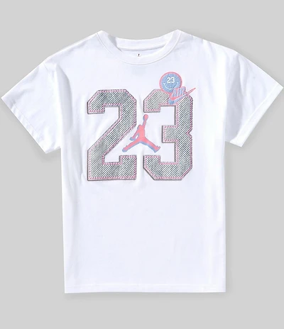 Jordan Big Girls Short-Sleeve #double;23#double; Oversized T-Shirt