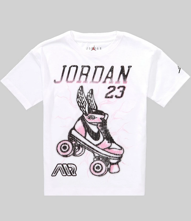 Jordan Big Girls Short Sleeve Sk8 Graphic Tee