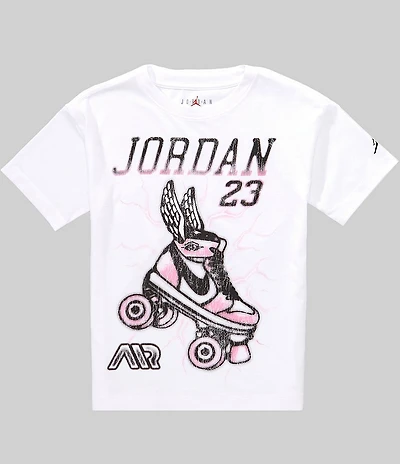 Jordan Big Girls Short Sleeve Sk8 Graphic Tee