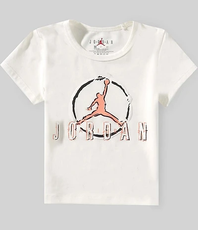 Jordan Big Girls Short Sleeves Jumpman Scribble T-Shirt