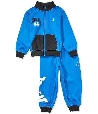 Jordan Little Boys Long Sleeve Color Block Tricot Jacket & Coordinating Tricot Jogger Pants Set