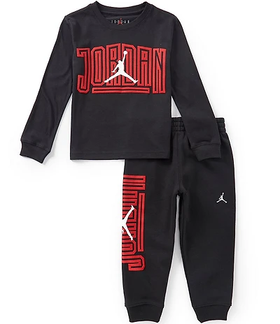 Jordan Little Boys Long Sleeve Jumpman Top & Pants Set