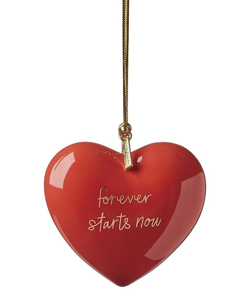 kate spade new york Be Jolly Collection 2025 Our First Christmas Heart Ornament