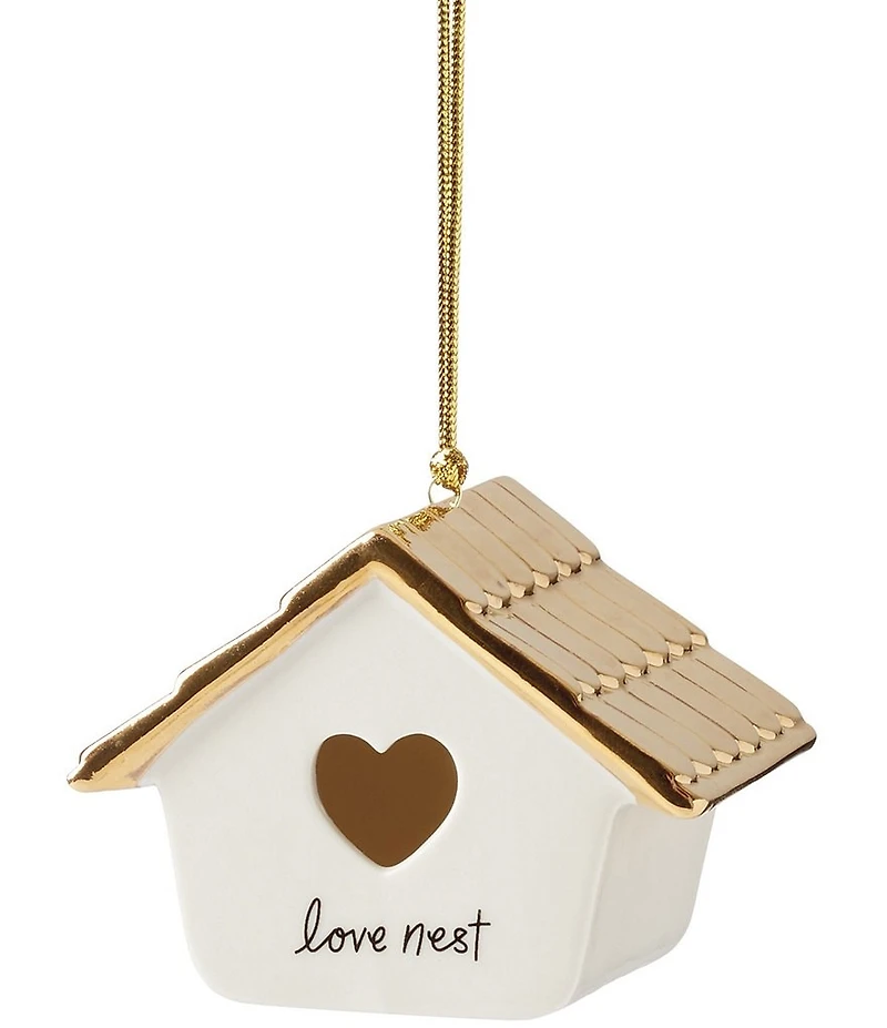 kate spade new york Be Jolly Collection 2025 Our First House Love Nest Ornament
