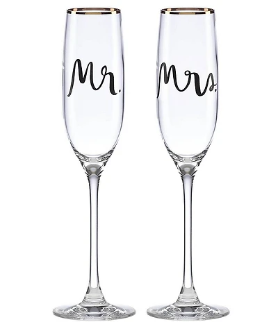kate spade new york Bridal Party Flutes, Pair