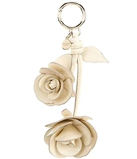 kate spade new york Charmed Crinkle Patent Leather Stacked Rose Bag Charm