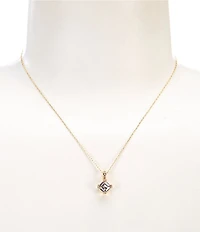 kate spade new york Dazzle Rhinestone Mini Short Pendant Necklace