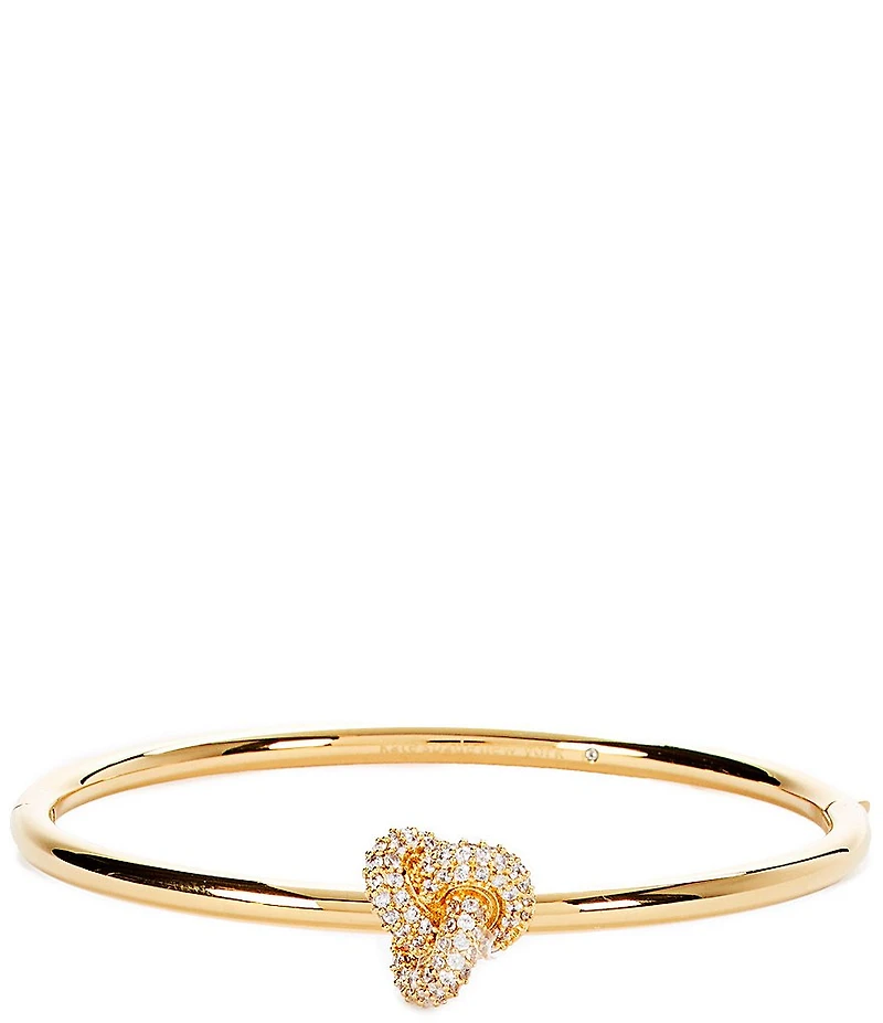 kate spade new york Double Knot Pave Bangle Bracelet