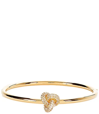 kate spade new york Double Knot Pave Bangle Bracelet