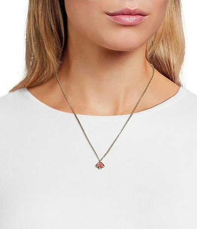 kate spade new york Everyday Spade Enamel Mini Short Pendant Necklace