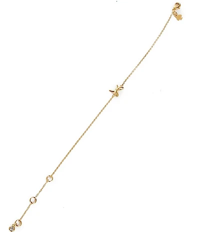 kate spade new york Girlie Pearlie Mini Bow Line Bracelet