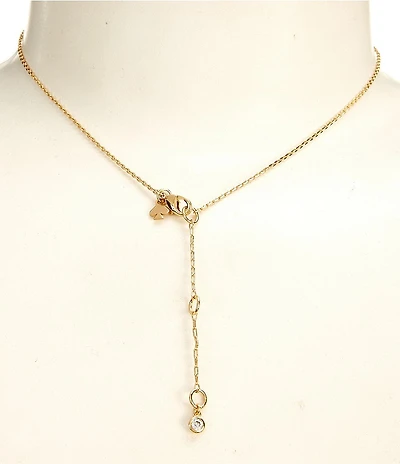 kate spade new york Girlie Pearlie Mini Bow Short Pendant Necklace