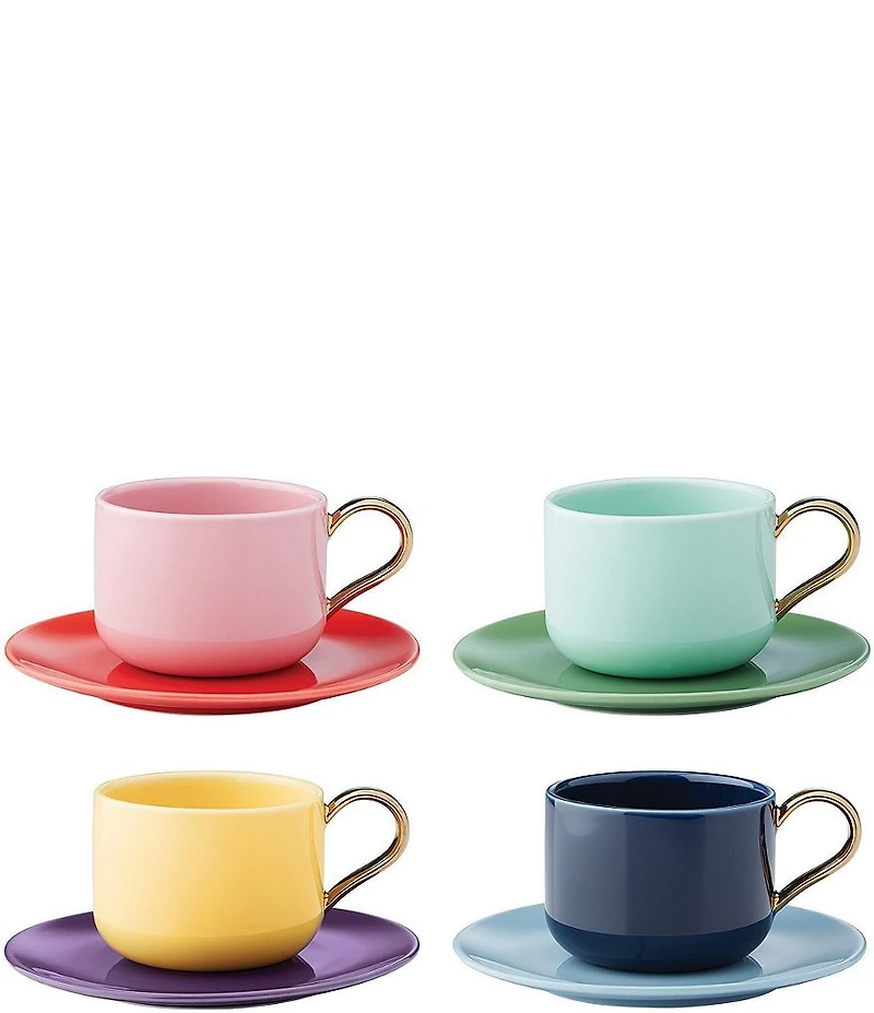 kate spade new york Make It Pop Tea/Saucer 8-Piece Set