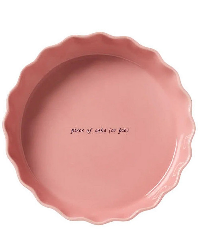 kate spade new york Make It Pop Pink Pie Dish
