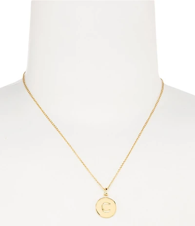 kate spade new york 12k Gold One In A Million Initial Necklace