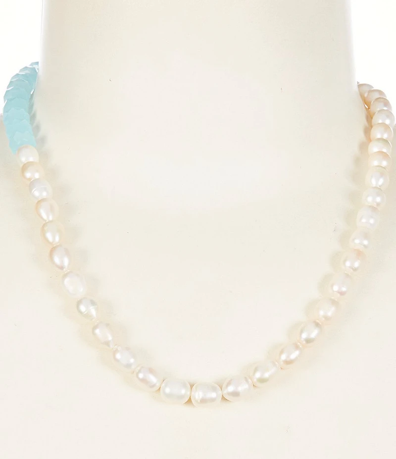 kate spade new york Ropes & Knots Pearl Collar Necklace