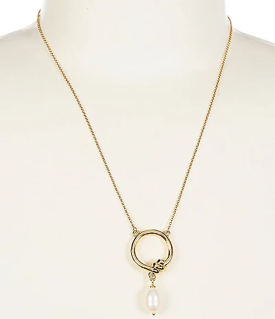 kate spade new york Ropes & Knots Pearl Necklace
