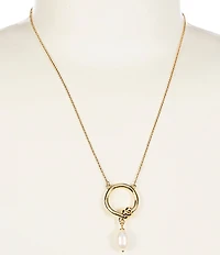 kate spade new york Ropes & Knots Pearl Necklace