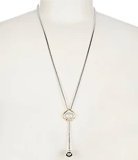 kate spade new york Sculpted Spade Lariat Necklace