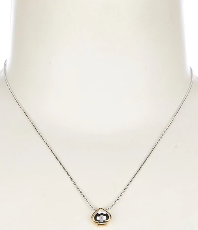 kate spade new york Sculpted Spade Short Pendant Necklace