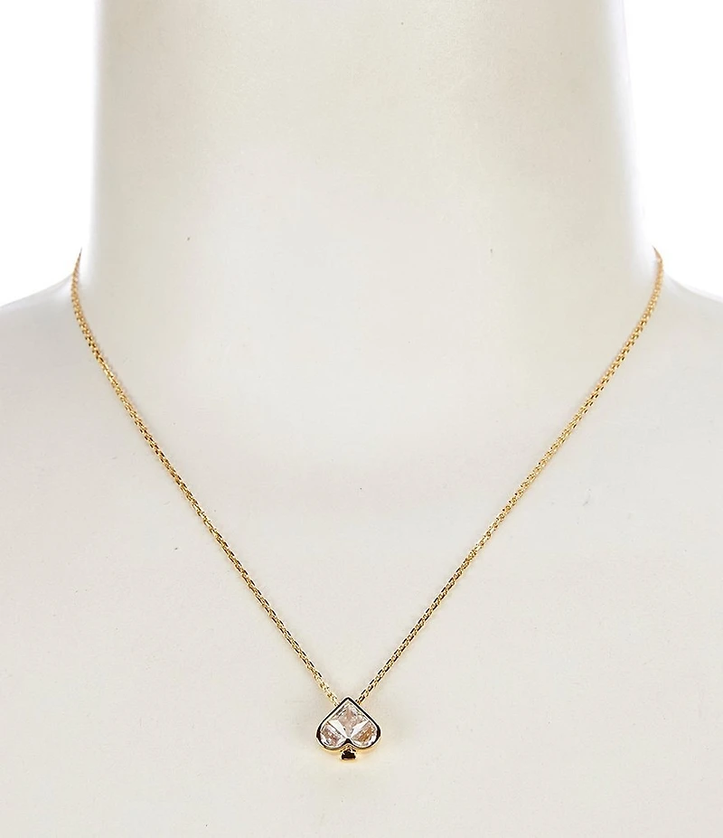 kate spade new york So Spade Mini Short Gold Pendant Necklace