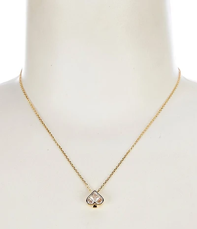 kate spade new york So Spade Mini Short Gold Pendant Necklace