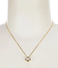 kate spade new york So Spade Mini Short Gold Pendant Necklace
