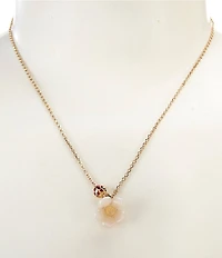 kate spade new york Summer Daze Resin Flower Short Pendant Necklace