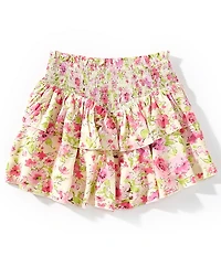 KatieJNYC Big Girls Brooke Tropical Floral Print Ruffle Skirt