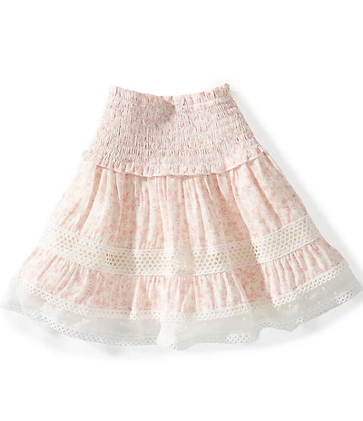 KatieJNYC Big Girls Lara Printed Tiered Skirt