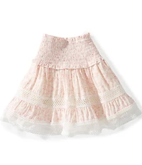 KatieJNYC Big Girls Lara Printed Tiered Skirt