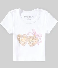 KatieJNYC Big Girls Short-Sleeve Locket T-Shirt