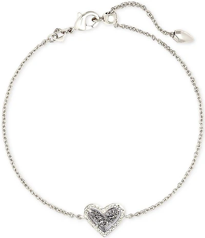 Kendra Scott Ari Heart Drusy Line Bracelet