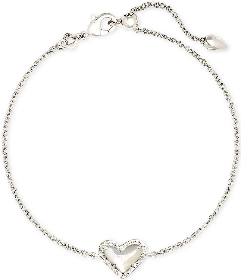 Kendra Scott Ari Pearl Heart Line Bracelet