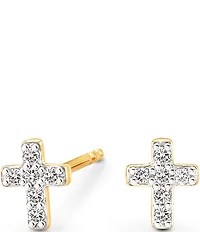 Kendra Scott Cross 14K Yellow Gold Stud Earrings