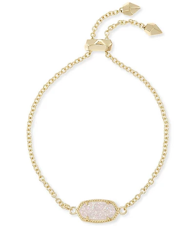 Kendra Scott Elaina Gold Drusy Adjustable Chain Bracelet