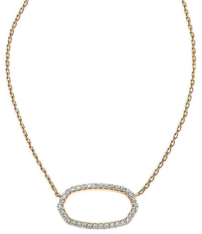 Kendra Scott Elisa 14K Open Frame Short Pendant Necklace