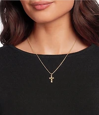 Kendra Scott Gold Metal Cross Pendant Necklace