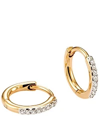 Kendra Scott Mila 14K Gold Crystal Huggie Hoop Earrings