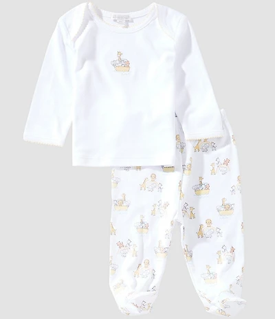 Kissy Kissy Baby Girls Long Sleeve Noah's Journey Top & Footed Pant Set