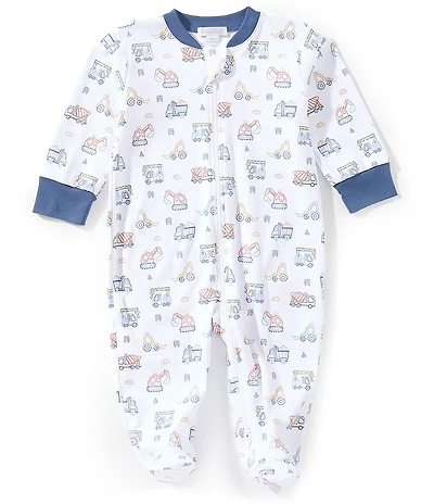 Kissy Kissy Baby Boys Long Sleeve Construction Demo Footed Coverall