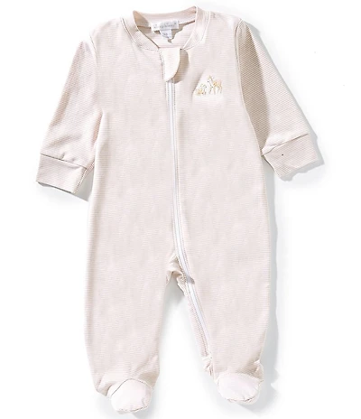 Kissy Kissy Baby Boys Long-Sleeve Forest Fanfare Stripe Footie